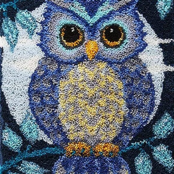 Halloween Owl Art Deco latch hook rug kit for kids and adults, 20x15in, DIY craf - Picture 1 of 6